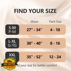 MOLLIS Period Underwear XXLarge Black 8 Count