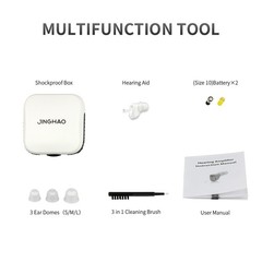MiNi Hearing Aids Battery Power Small In Ear Sound Voice Amplifier Enhancer L/R