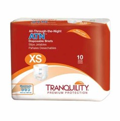 Tranquility ATN Adult Incontinent Brief X-Small 18 – 26in – Case of 100