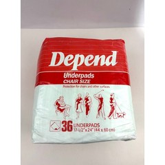 Vintage Depend Underpads Chair Size Adult 36 Pack 1990 SEALED New