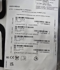 Donjoy X-ROM Post-op Knee Brace 11-2181-9 DJO Brand New!
