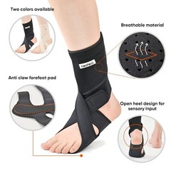 Breathable Drop Foot Brace with Adjustable Straps – Support for Mobility & Rehab
