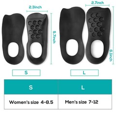 Orthotic Shoes Insoles Inserts Flat Feet High Arch Support For Plantar Fasciitis
