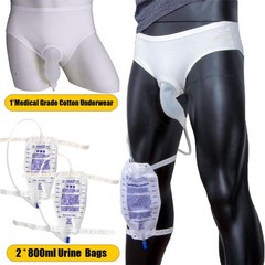 Urine Collection Bag Condom Catheters for Men Reusable Portable Silicone Urinal