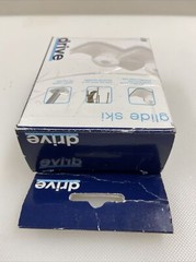 Pair Drive Brand White Glide Ski Plastic Add On To 1″ Folding Walkers