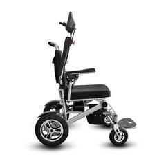 Foldable Aluminum Electric Wheelchair Max 300lbs,12AH Battery with Dual Motor