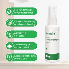 Medical Adhesive Spray Skin Prep No Sting Skin Barrier Film Wound Prep