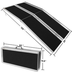 10 FT Multi Fold Breifcase Aluminum Wheelchair Ramp, Rated 600 LB High Quality