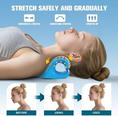 Neck Cloud Cervical Neck Stretcher Pillow Traction Device Pain Relief Massage