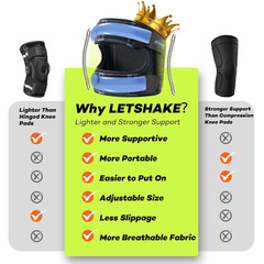 Patellar Tendon Support Strap with Side Stabilizers & Patella Gel Pads, Knee Bra