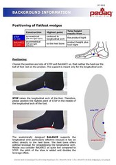 Pedag Step 16647 arch support leather wedges, prevent flat foot & over pronation