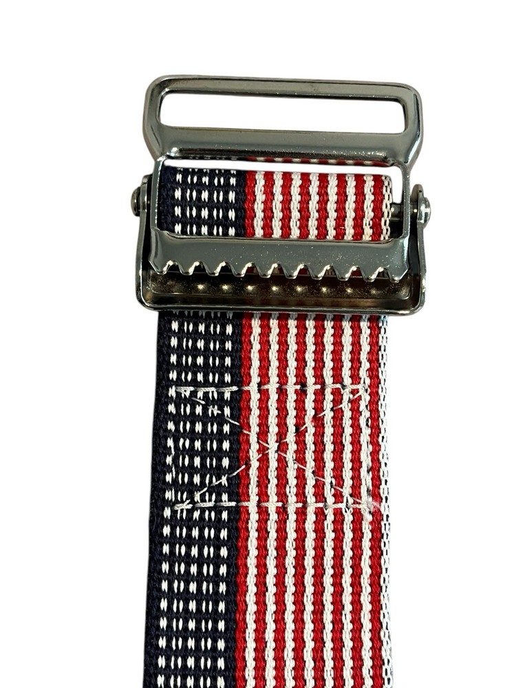 Gait Belt Secure Buckle Patient Transfer & Walking Seniors Stars & Stripes 60 in