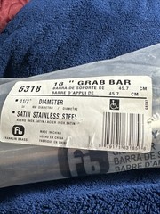 18“ x 1 1/2“ Stainless Steel Grab Bar Franklin Brass 15LBG