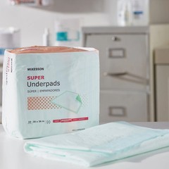 McKesson UPMD3036 30x36in Fluff/Polymer Disposable Underpads – 10×10 Case