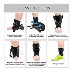 Adjustable Ankle Brace Protective Guards Splint Stabilizer Tendonitis Recovery