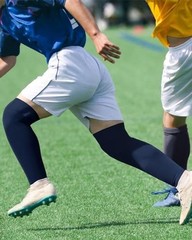 High Football Socks Multiple Sizes over the Knee Baseball Large Blue and White