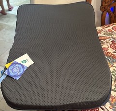 MOONYOY Memory Foam Lumbar Pillow Ergonomic Support, Removable Cover, Dark Blue