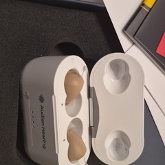 Audien Hearing OTC CIC Rechargeable Hearing Aids w/ UV Cleaning Charging Case