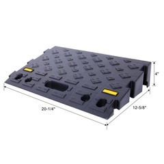 4″ High 2-Piece Portable Automotive Curb Ramp, 6600 LBS Load Capacity