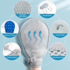 2 Pcs Restraint Gloves for Dementia Patients Elderly Care Autistic Child Safety