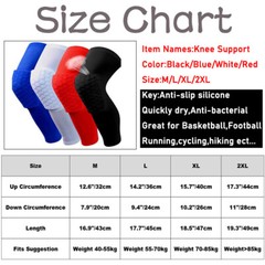 Compression Sleeve Support Leg Knee Brace Pad Socks Sports Basketball Men Women