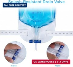 Urinary Drainage Bag 1000ML Urine Catheter Leg Bags 4Pcs with Anti-Reflux Chambe