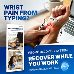 Wrist Brace & Ice Pack Wrap Set for Carpal Tunnel, Arthritis, Tendonitis Relief