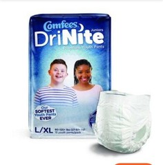 DriNites – Large/X-Large, Pull Ups, 20 count, 60 to 125 lbs, Comfees . Youth