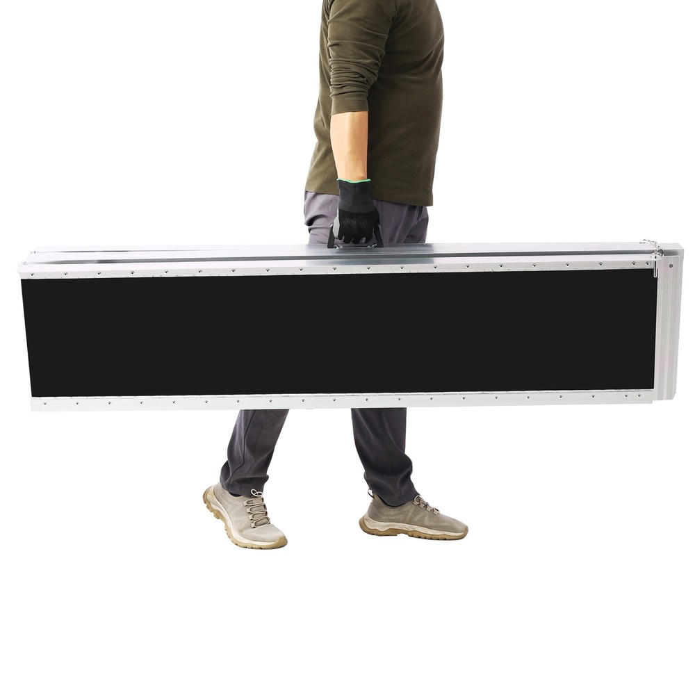 10FT Portable Aluminum Non Skid Wheelchair Ramp Foldable Mobility 700LBS