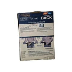 Copper Fit Rapid Relief 3-In-1 Hot/Cold Therapy Back Support One Size Adjustable