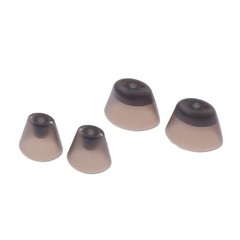 1Pairs XS/S/M/L Black Hearing Aid Ear Tips Soft Replacement Earplugs In-Ear