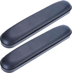 1 Pair Universal Wheelchair Armrest PU Leather Sponge Padded Arm Pads Replacemen