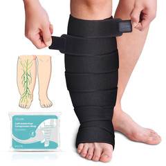 Adjustable Calf Foot Compression Wrap for Leg Support L Size