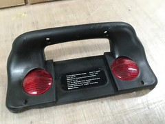 **W3431 MOBILITY SCOOTER LOWER REAR TAIL PANEL BLACK w/ RED ‚TAILLIGHTS‘ ~PART