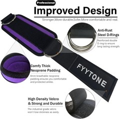 Adjustable Ankle Straps for Cable Machines – Kickbacks & Glute Workouts