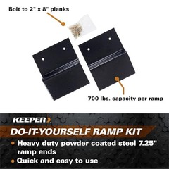 DIY Ramp Kit – 700 lbs Capacity for Motorcycles, Tractors & ATVs – Easy Install