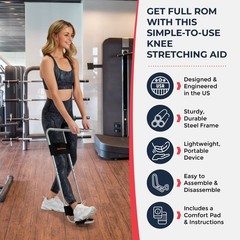 Two Pad – Advanced Knee Extension 1 Count (Pack of 1), Silver/Black