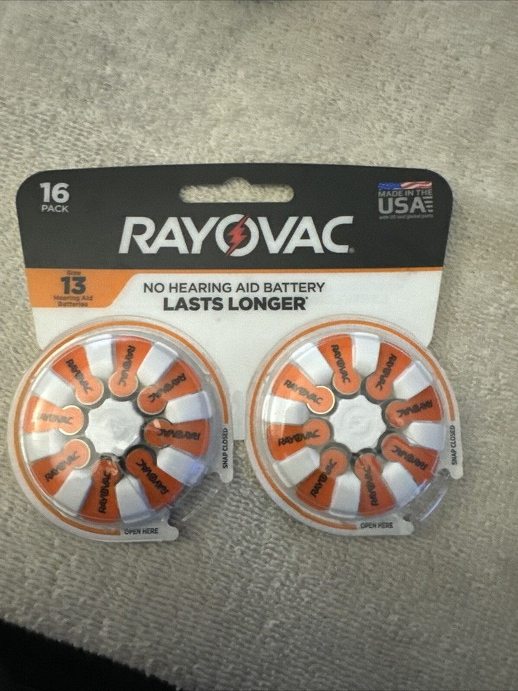 RAYOVAC 16-Pack Size 13 Hearing Aid Batteries