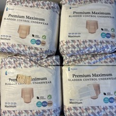 Because Premium Maximum Bladder Control Underwear 40 total Size XXL Beige unisex
