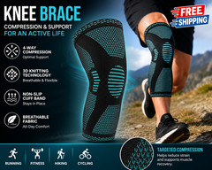 POWERLIX Leg Sleeve – Best Knee Brace for Leg Pain for Men & Women Knee Support