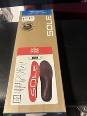 SOLE Active Medium Orthotic Insoles with Met Pad Red Size M 8,W 10 – New