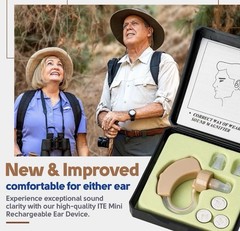Compact Digital Hearing Aid with Volume Control & Noise Reduction for Easy Use