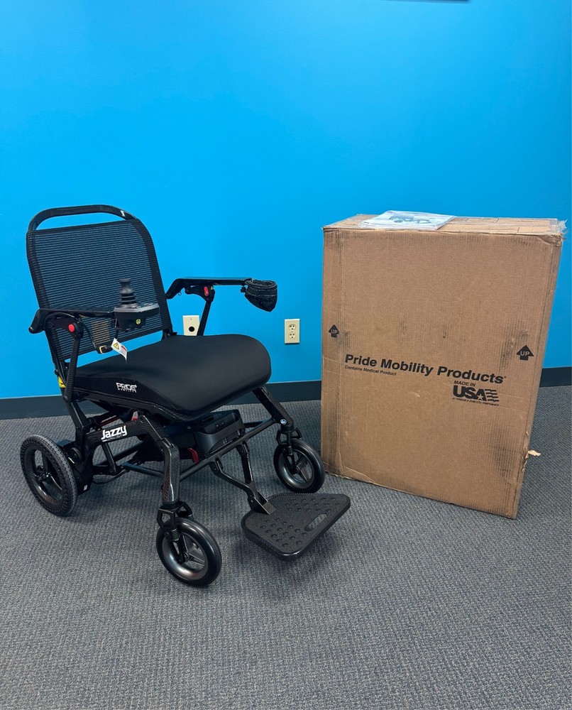 Pride Mobility Jazzy Ultra Light Power Chair 10AH, 300lbs Capacity – Open Box