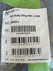 Human Care Full Body overhead lift Sling
