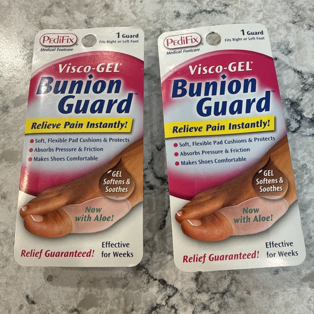 Pedifix Opaque Bunion Protector One Size Non-Closure for Either Foot X2