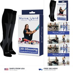 Nurse Yard Compression Socks for Women and Men | 20-30mmHg Graduated Medical …