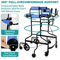 Irtme 360° Stable Support Home Rehabilitation Walking Trainer for Adults