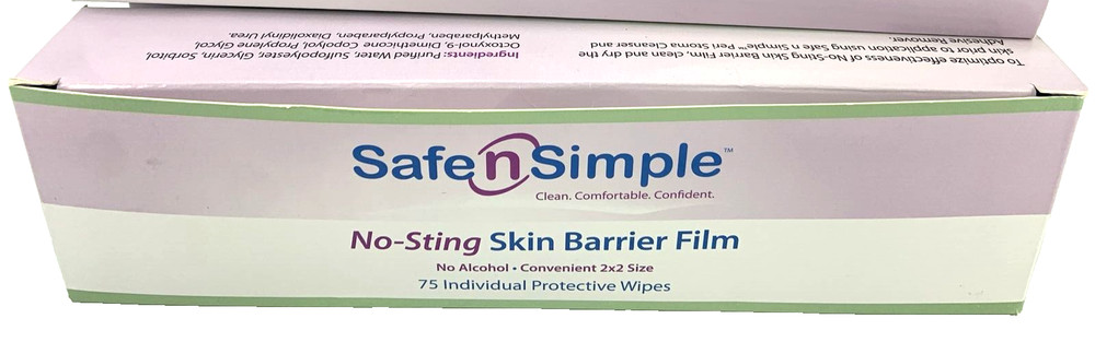 75 CT Safe n Simple SNS80775 No Sting Skin Barrier Film Exp. 2027