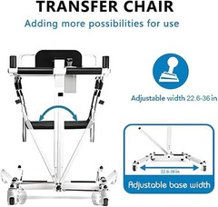 Patient Lift Transfer Chair, Patient Lift Transfer Wheelchair for Home