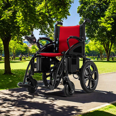 500W All Terrain Electric Wheelchair Heavy Duty Foldable Electric Wheelchairs